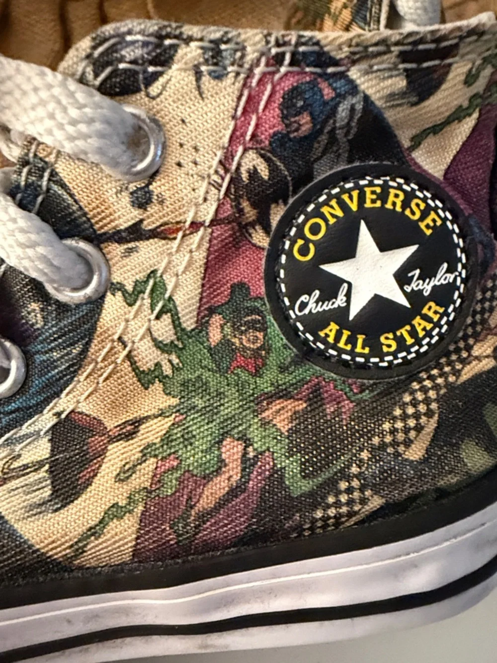 Converse Toddler Chuck Taylor All Star DC Comics Batman hightop sneaker sz 8 GUC
