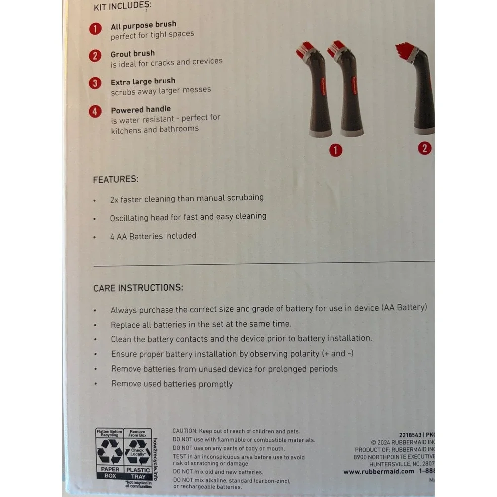 Rubbermaid power scrubber