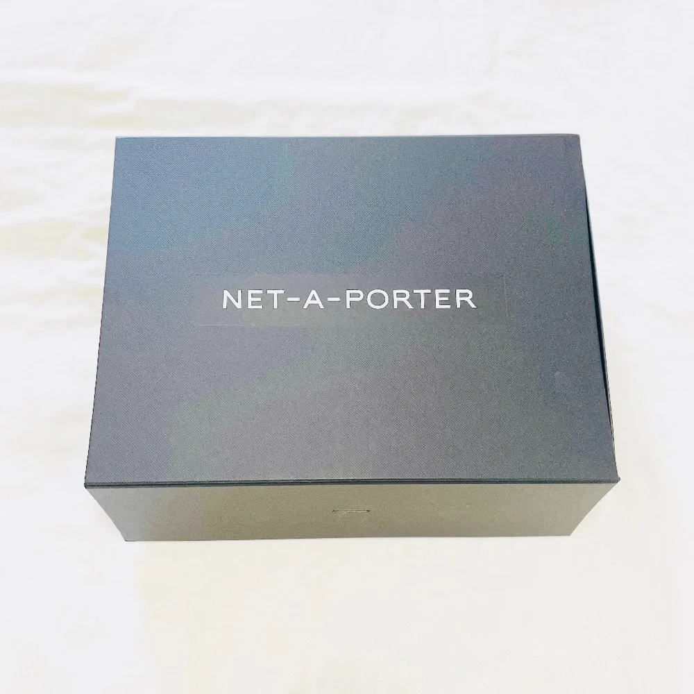NET-A-PORTER Black LARGE Ribbon Storage Box 13.5 in. x 10 in. x 4.25 in.