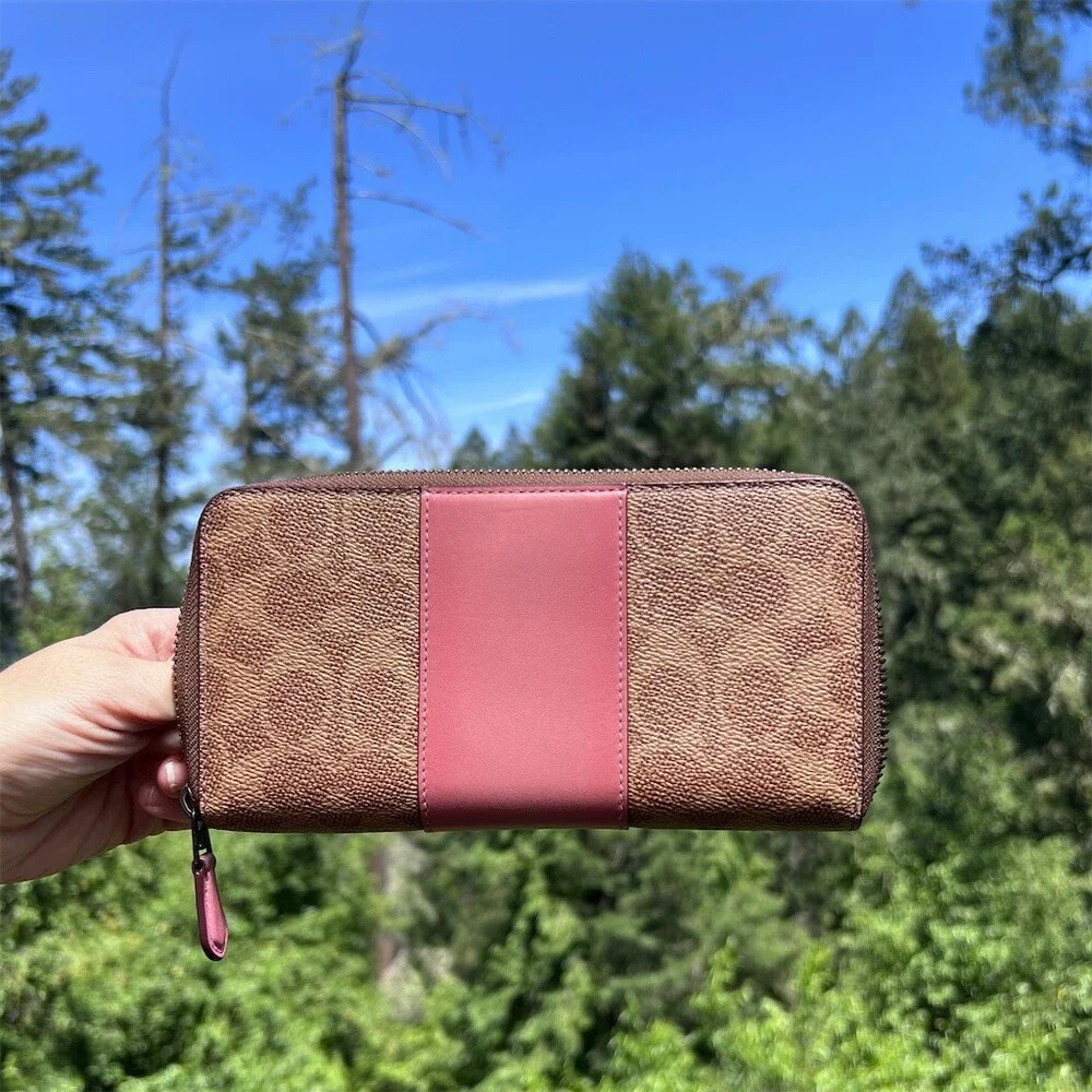Coach accordion zip