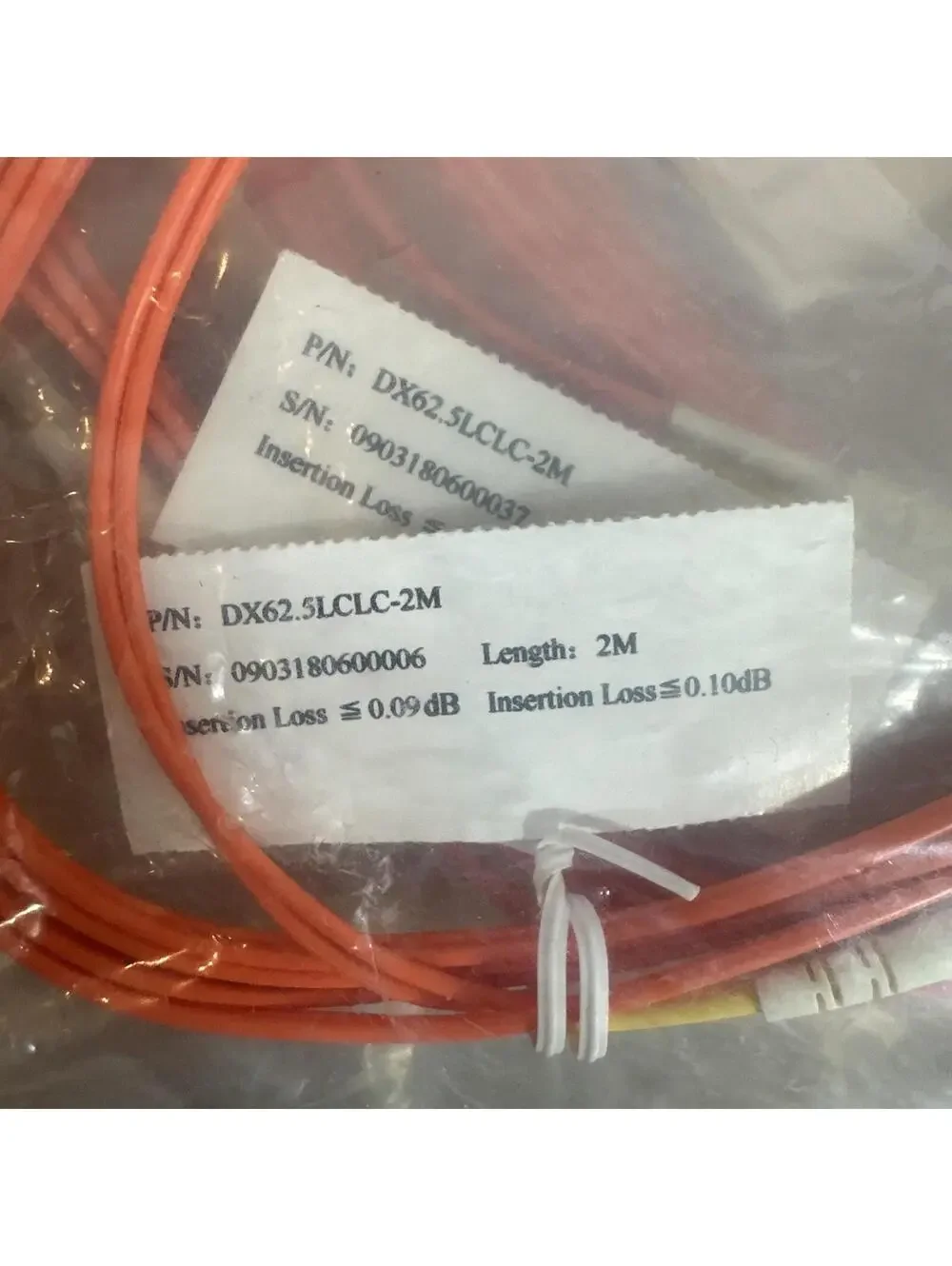 32ps 1m/2m/3m LC-SC Duplex 62.5/125 OM1 Multimode Fiber Patch Cable Orange Optic