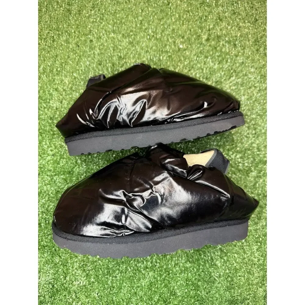 UGG Kids Puff Black Slingback Slippers Size 13 Brand New Without Box