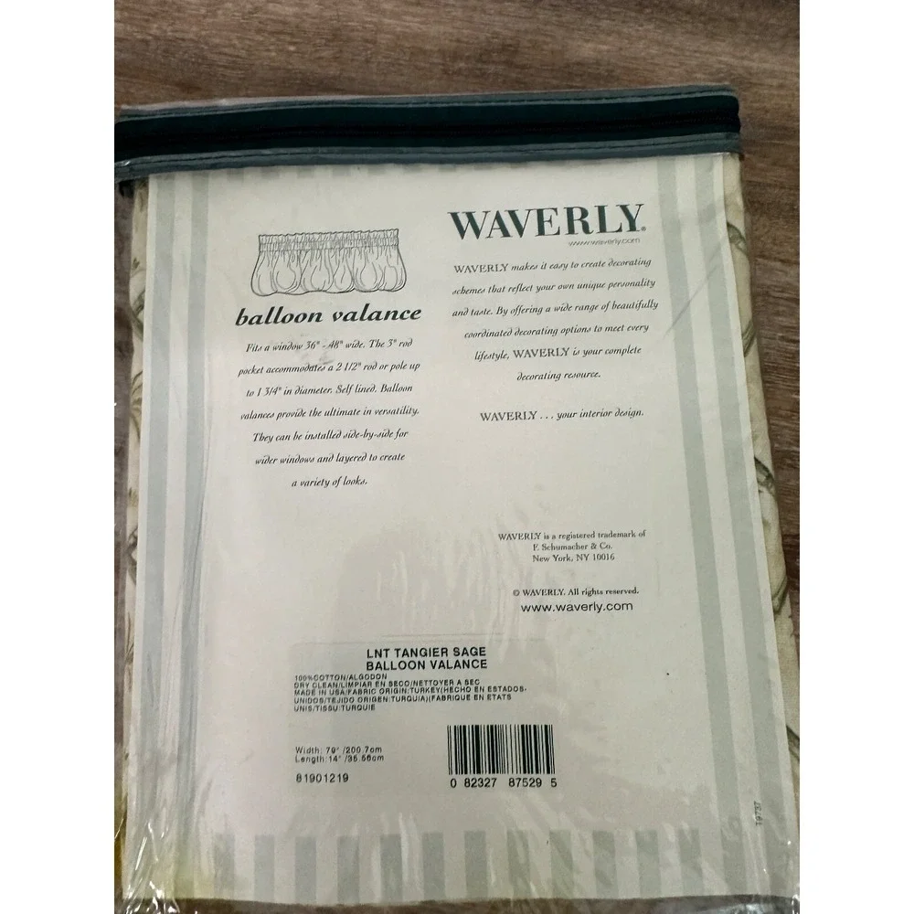 Waverly balloon valance