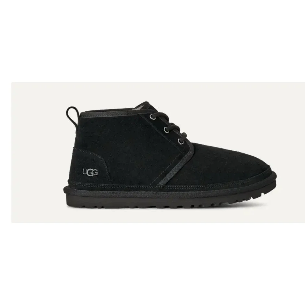 UGG Men's Black Suede Neumel Lace Up Chukka Boots 3236 Size 9