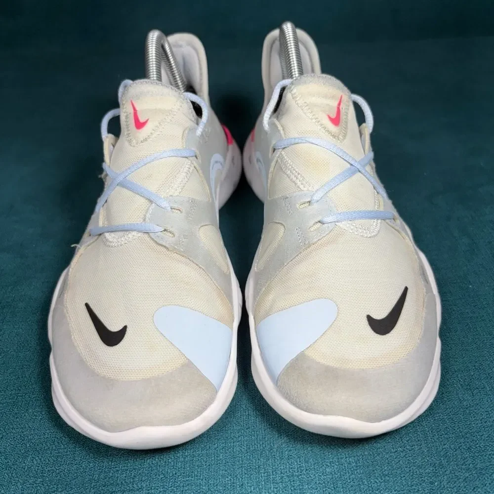 Nike Women’s Free RN 5.0 Shoes White/Black-Half Blue Size 8.5