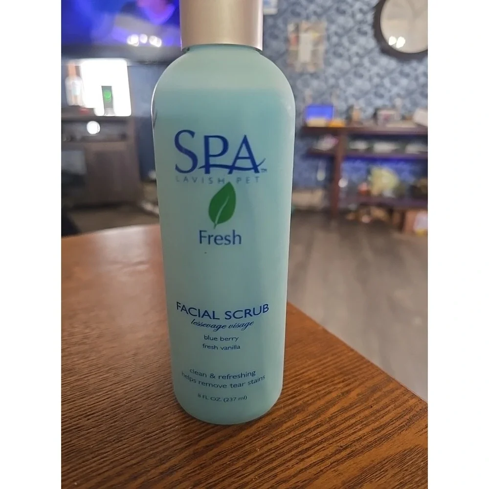 TropiClean SPA Tear Stain Remover for Dogs | Blueberry Facial Shampoo | Odor