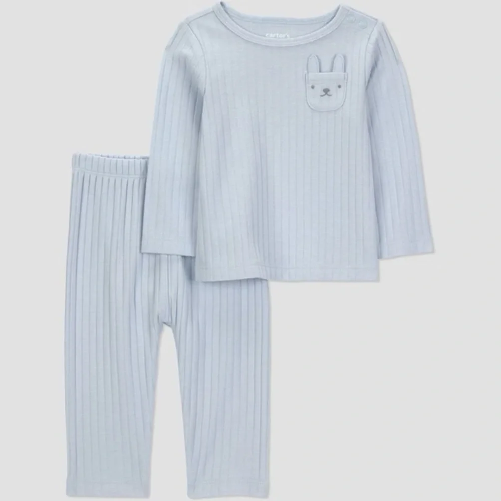 Carter's nwt Just One You Baby Boys' 2pc Bunny Pocket Easter Set