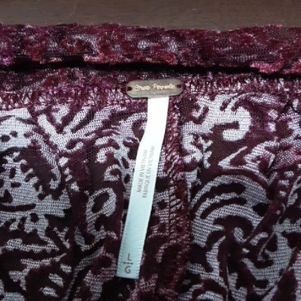 Free People elegant burgundy
