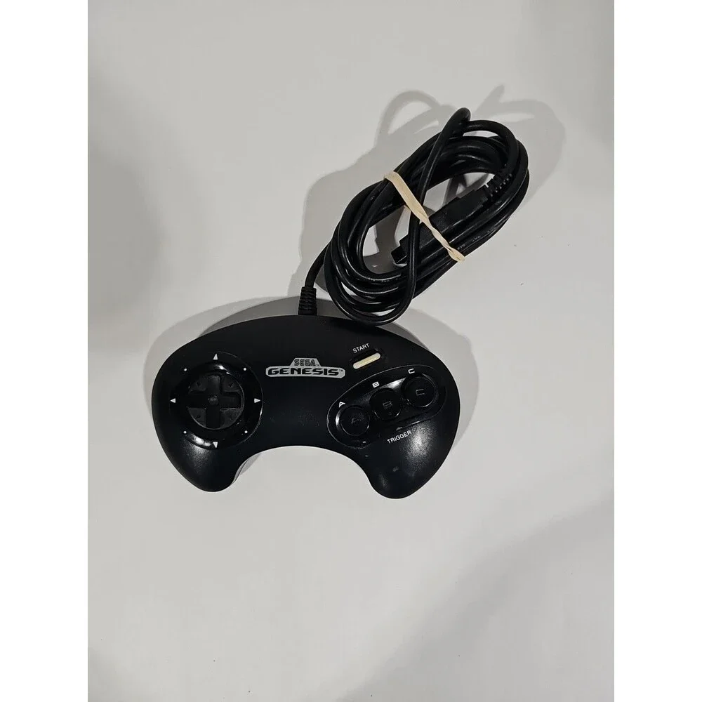 OEM Sega Genesis 3 Button Controller Model 1650 - Black *TESTED*