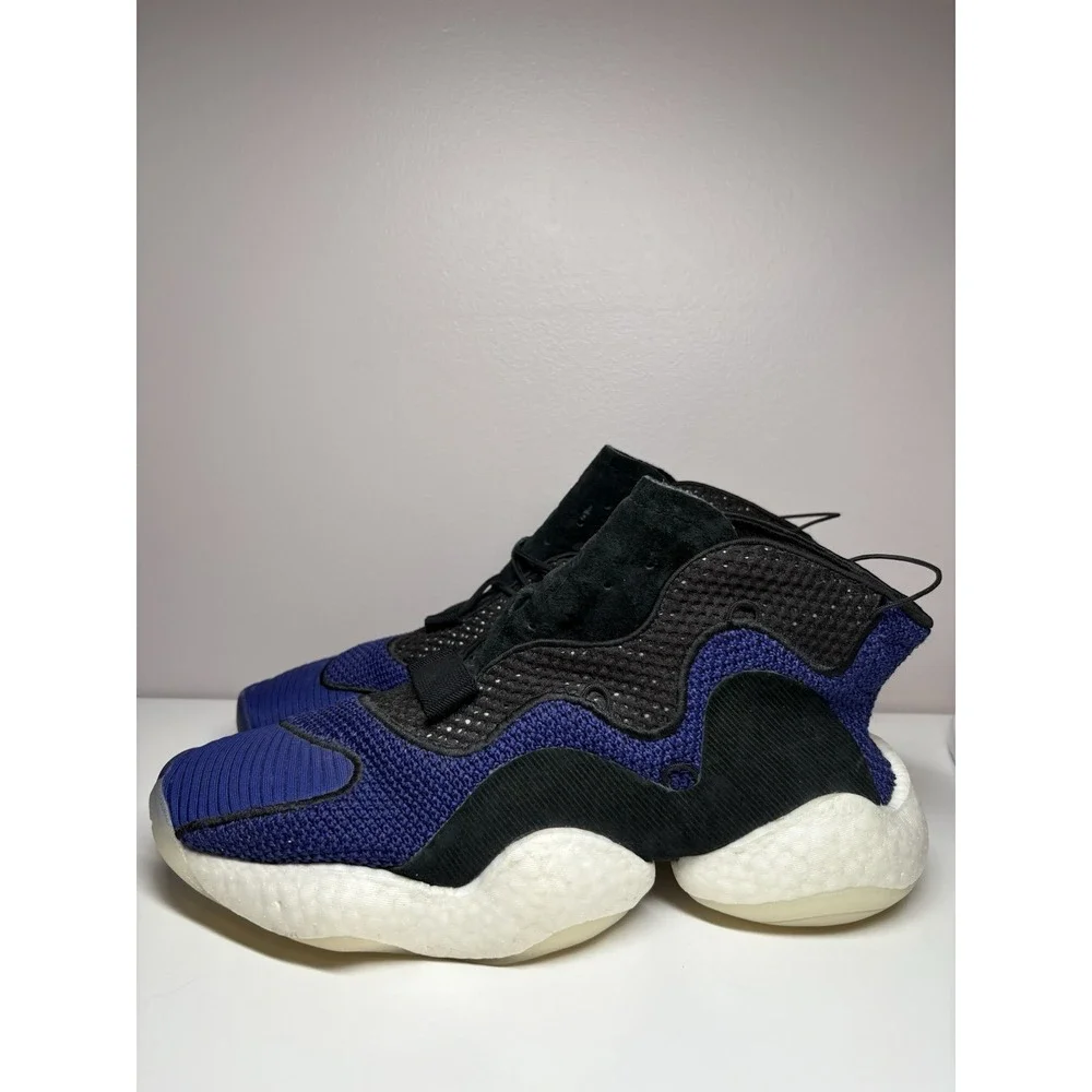 Adidas Purple & Black Crazy BYW Basketball Athletic Shoes Sneakers Men's Size 10