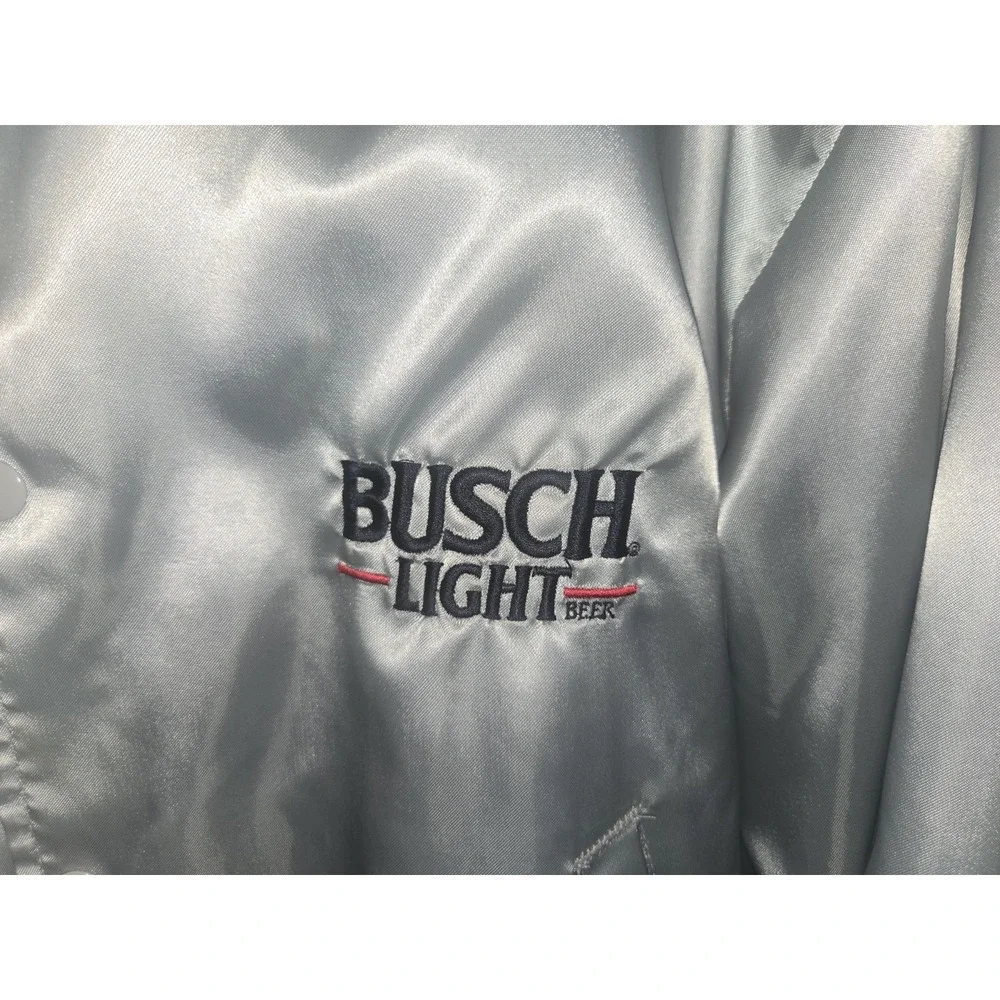 Vintage Swingster Busch Light Astros Satin Jacket XL USA Made Beer Promo