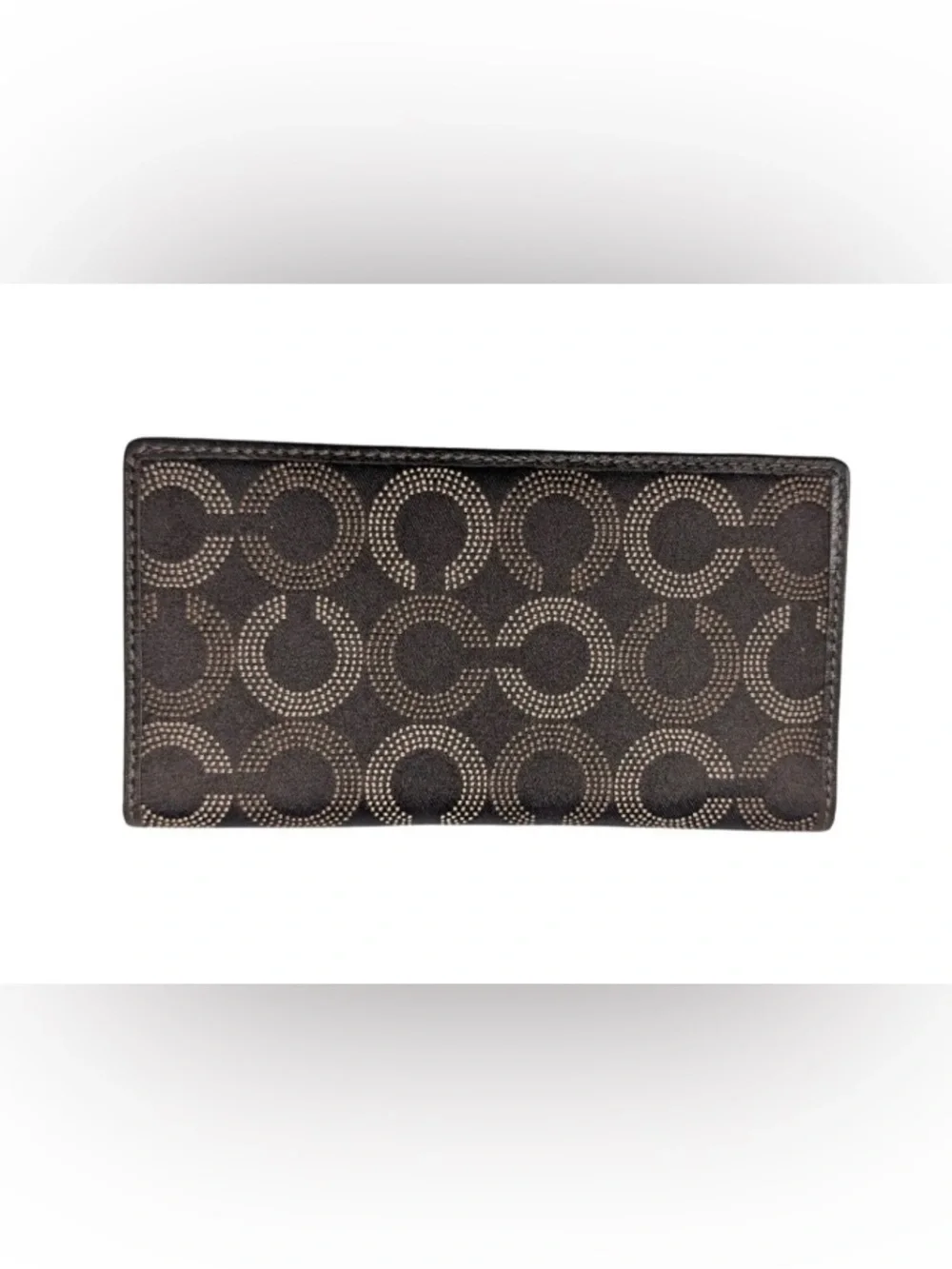 Coach checkbook cover—like