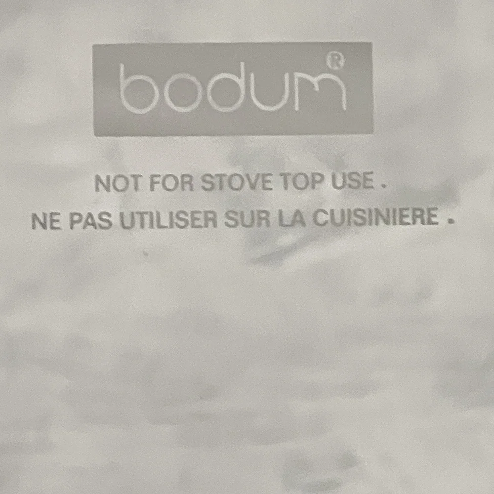 Bodum see photos