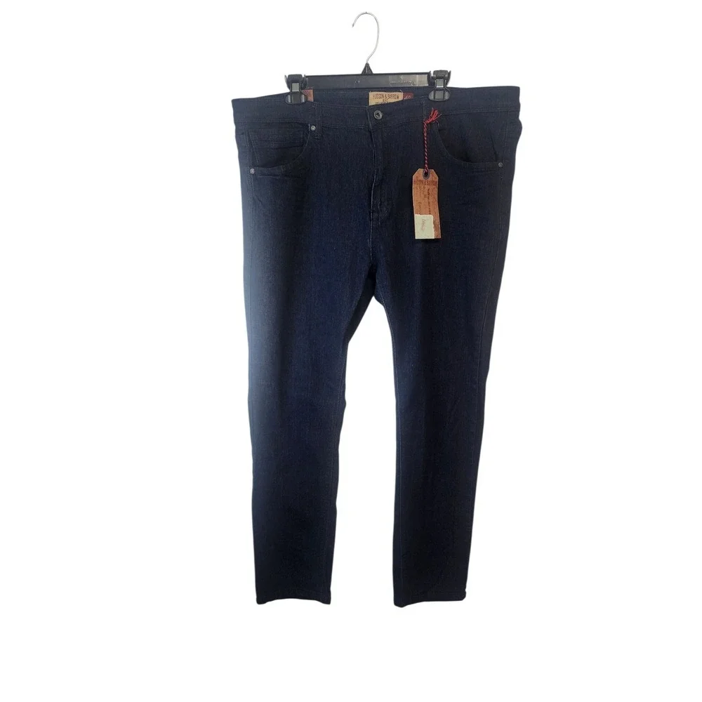Hudson And Barrow‎ Men's 40/32 Slim Fit Jeans Dark Wash NWT Casual Denim