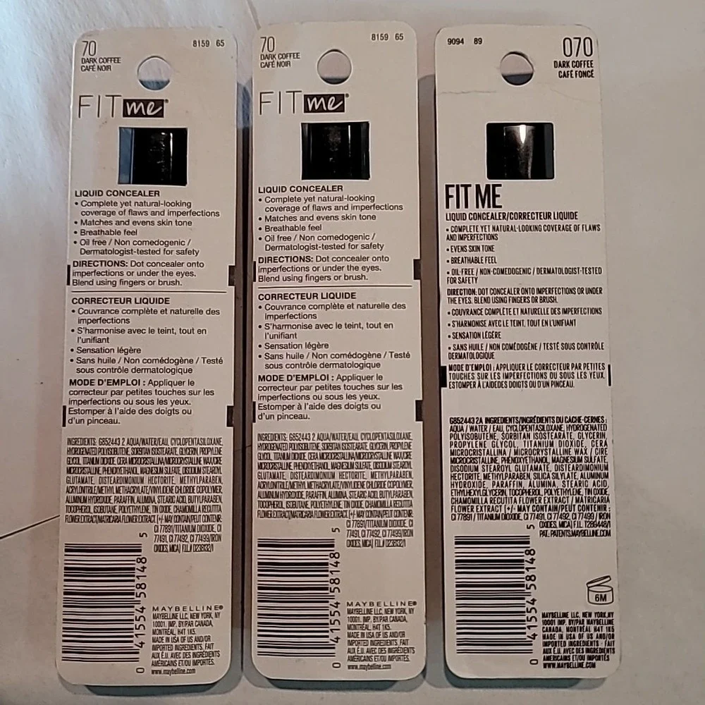 Maybelline New York lot three