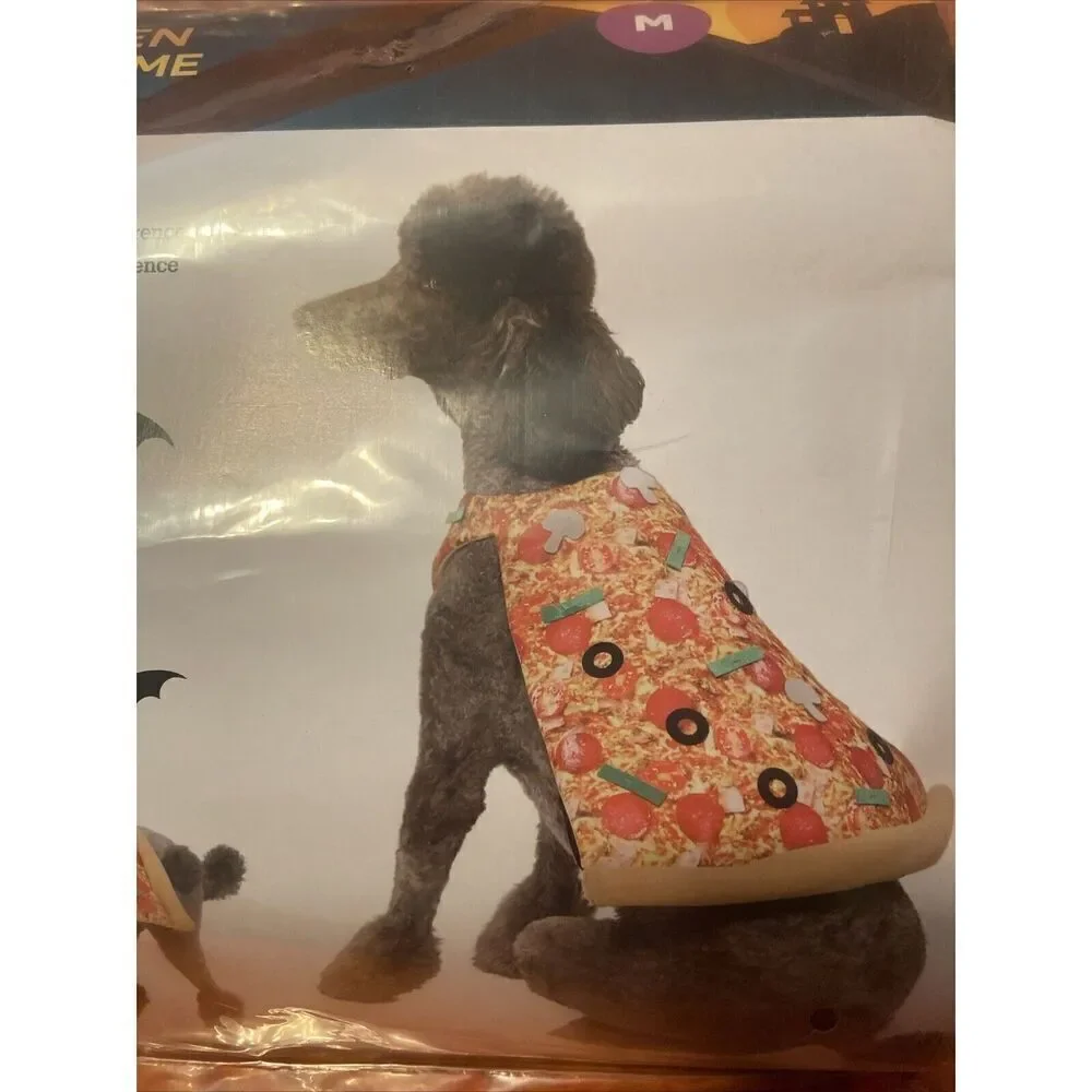 Vibrant Life Dog Puppy Pet Pizza Costume Size Med 20 To 50‎ LBS Halloween Party