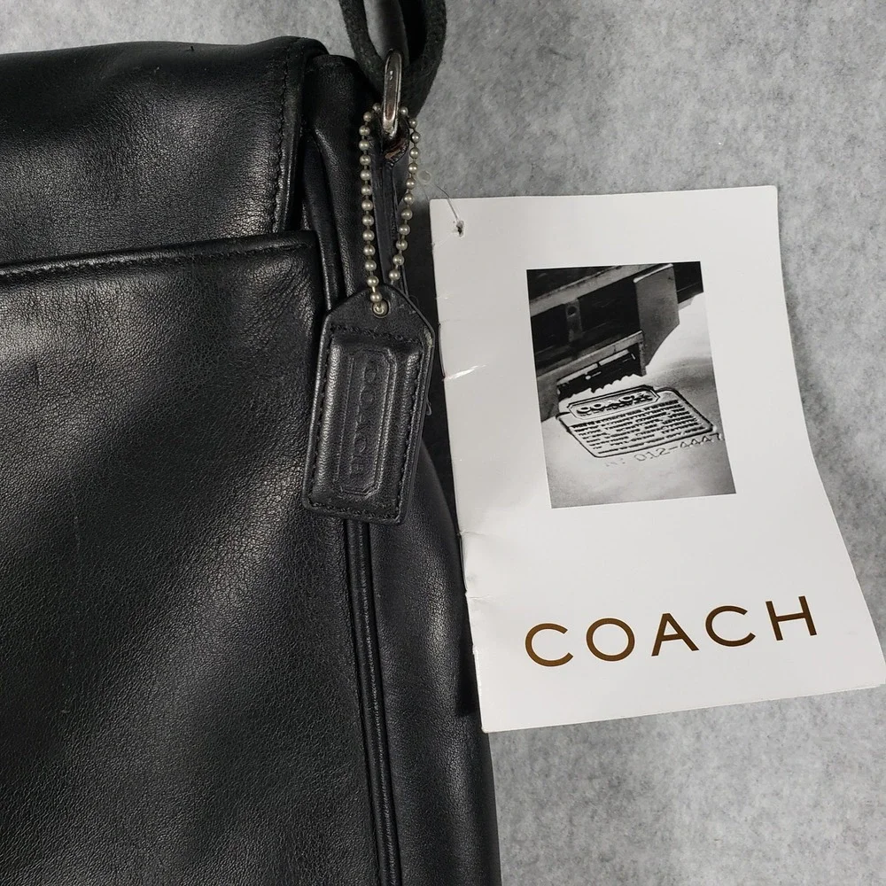 Coach black leather