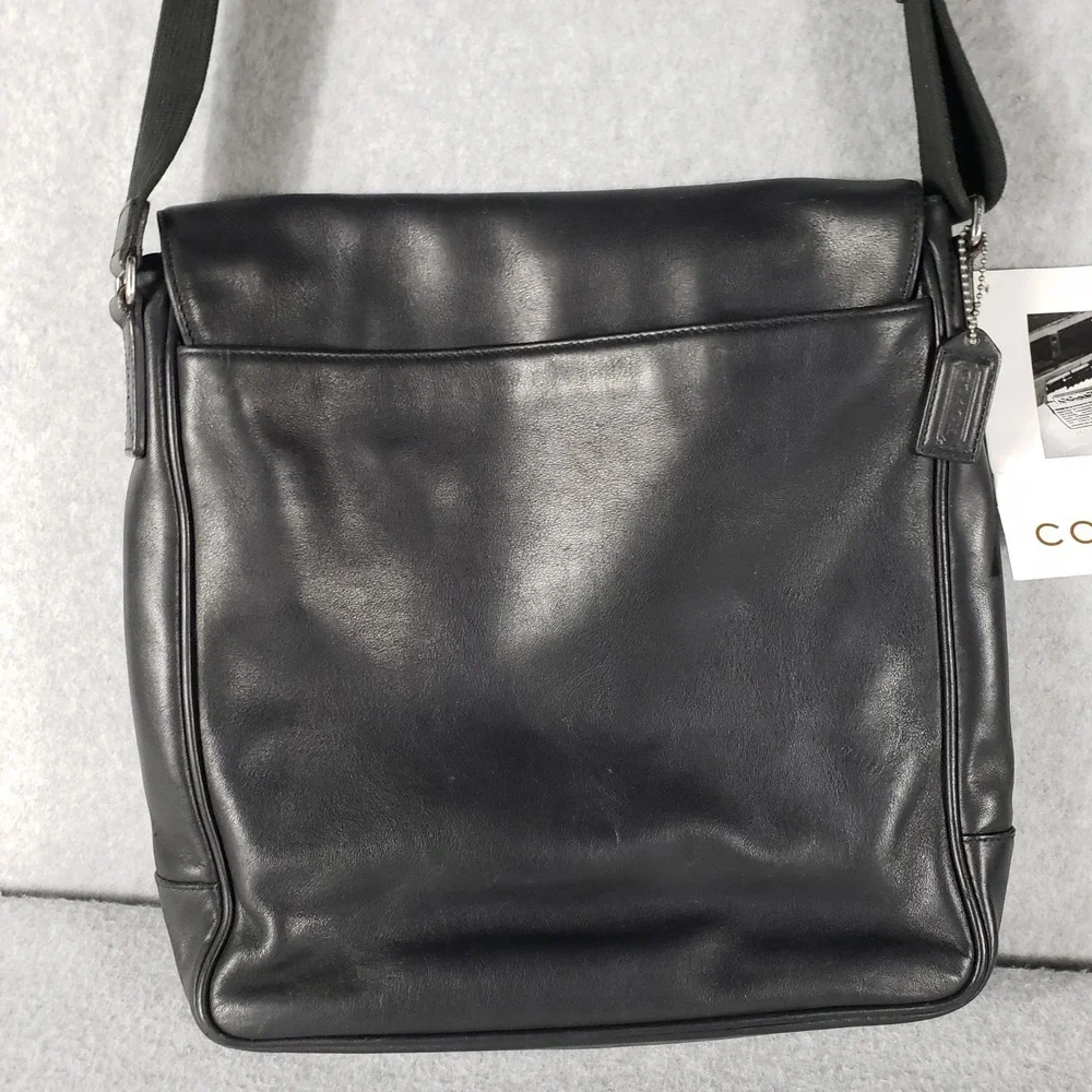 Coach black leather