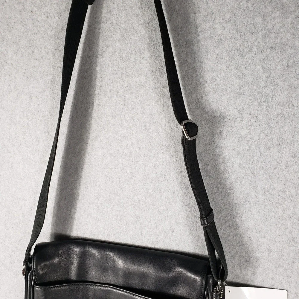 Coach black leather