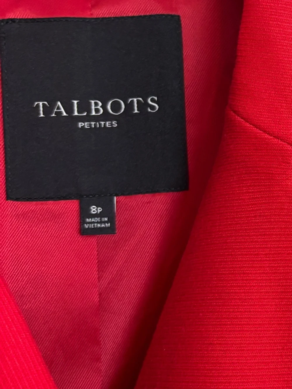Talbots double breasted