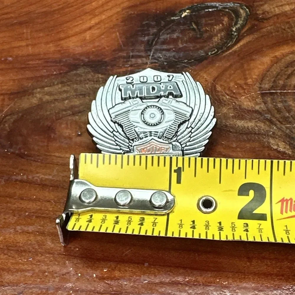 2007‎ MDR Ride Harley Davidson Motorcycle Collectors pin Engine & Wings