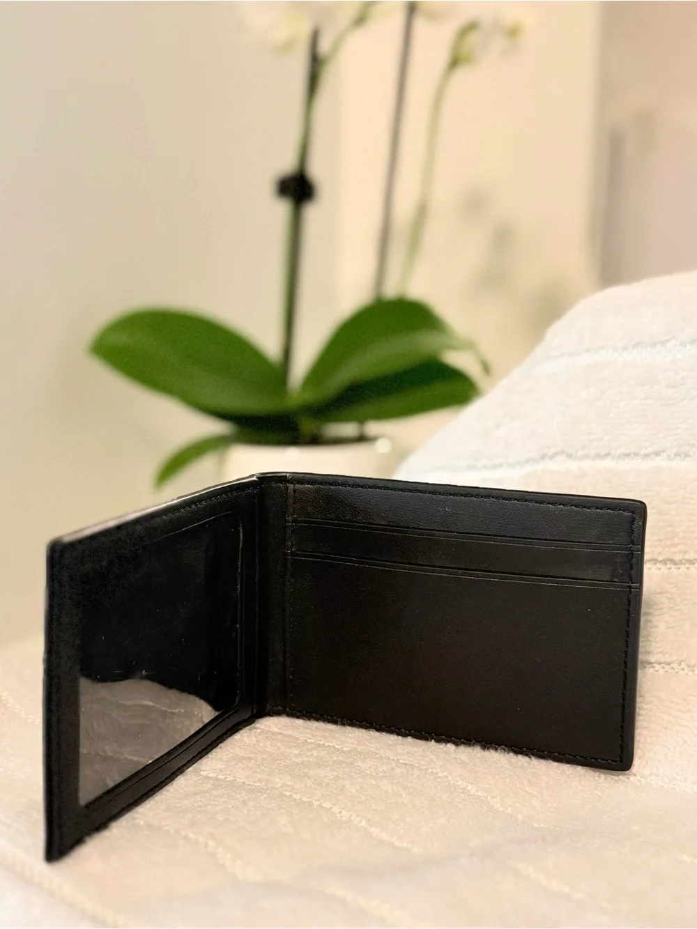 Coach black leather