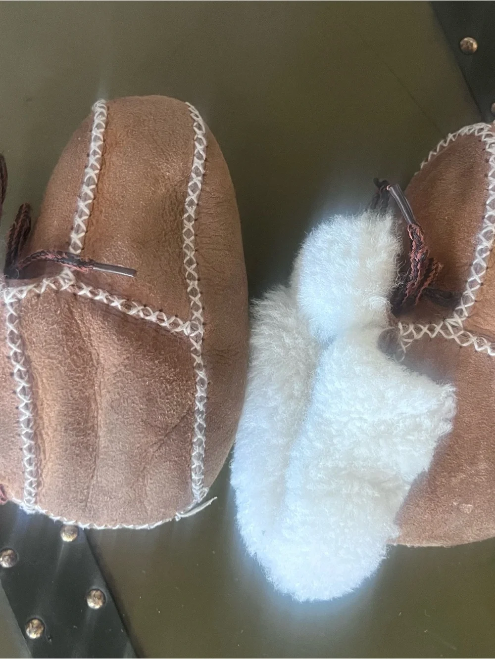 N/A brown suede