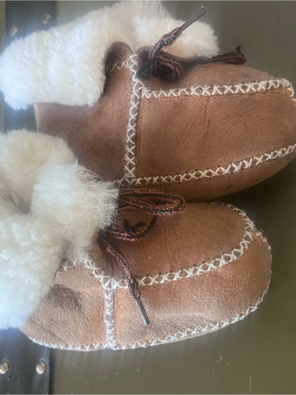N/A brown suede