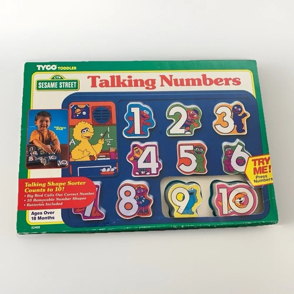Sesame Street Talking Numbers Count To 10 Tyco Toddler