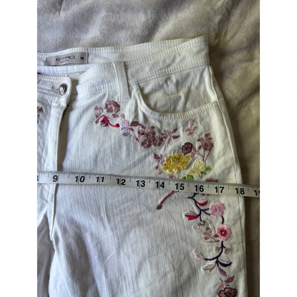 Etro white denim