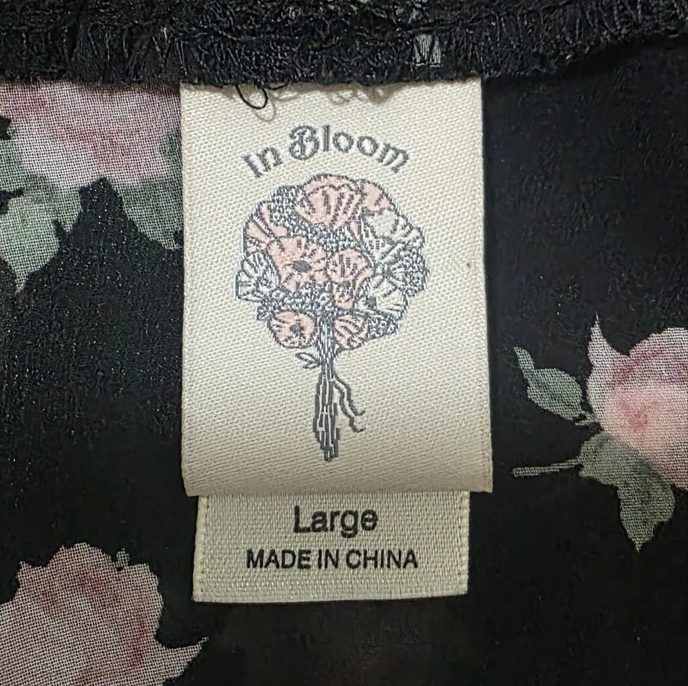 In Bloom matching ruffles neckline