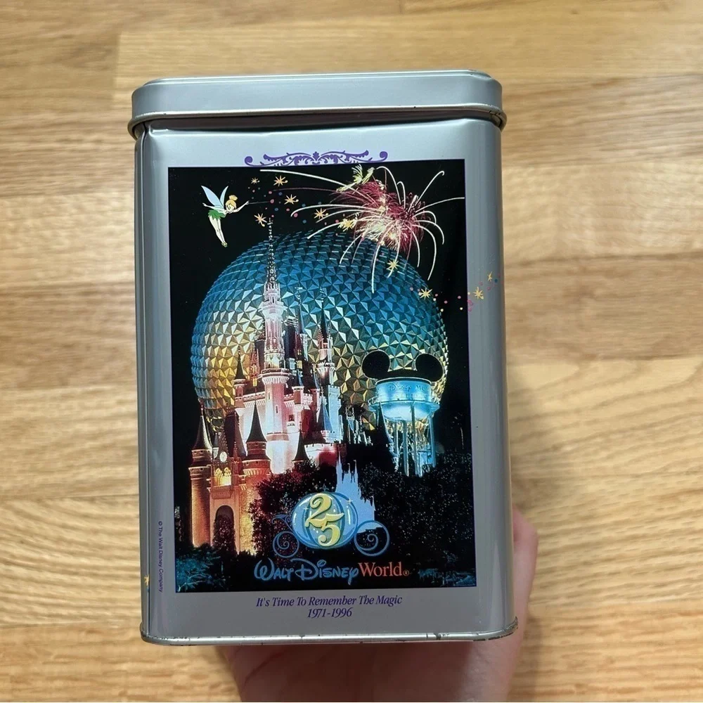 Vintage Disney 25th Anniversary Tin Can Nestle Toll House Cookie Advertising