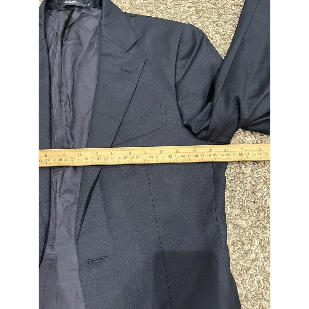 Men's Suit Supply‎ Pure Wool S110 Blazer Navy(1926)
