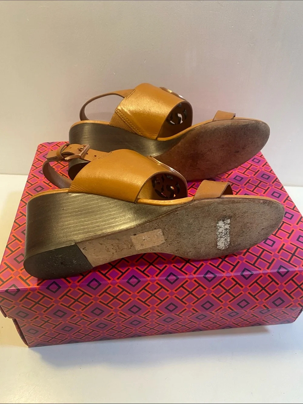 Tory Burch cognac leather