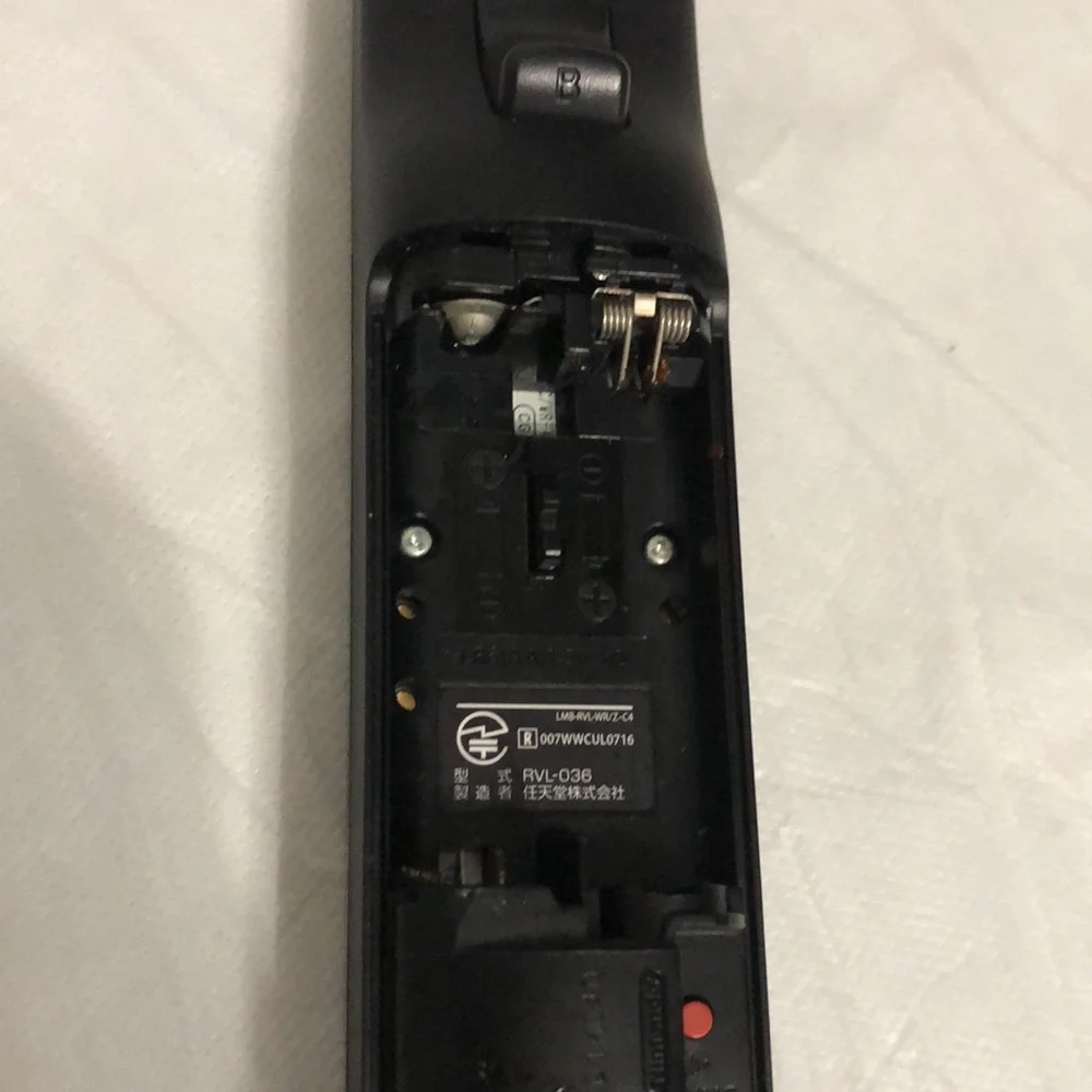 Nintendo Black Wii Remote with Wrist Strap