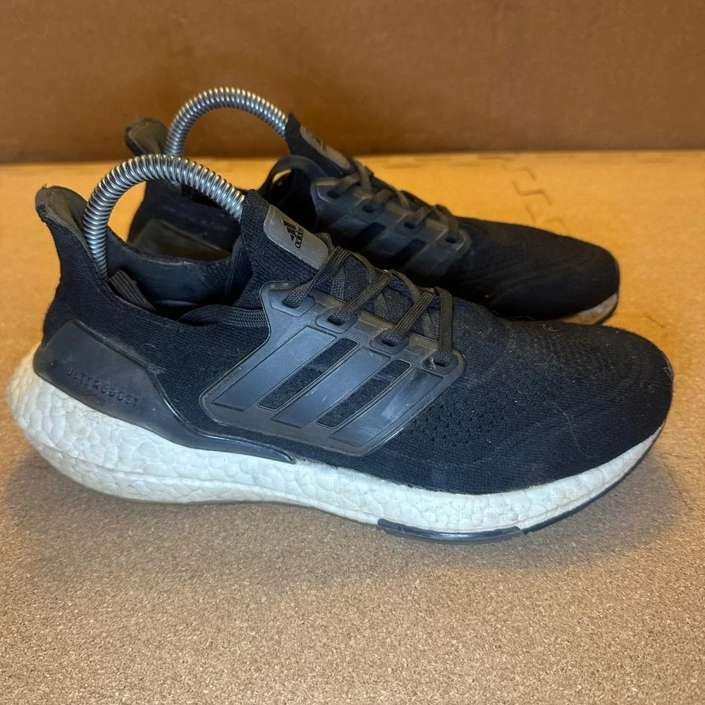 Adidas Ultraboost 21 Mens Running Shoes Core Black FY0378 Size 6.5