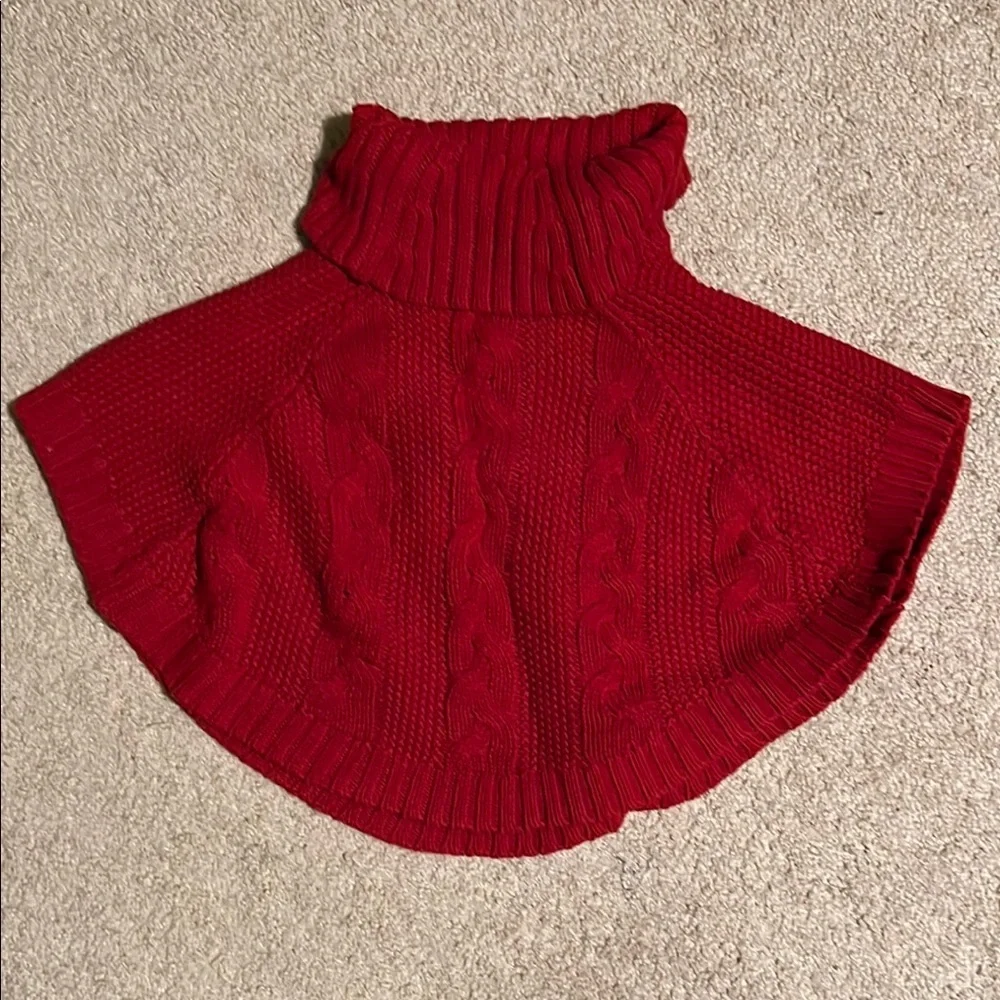Carter’s Red Turtleneck Sweater/Cape
