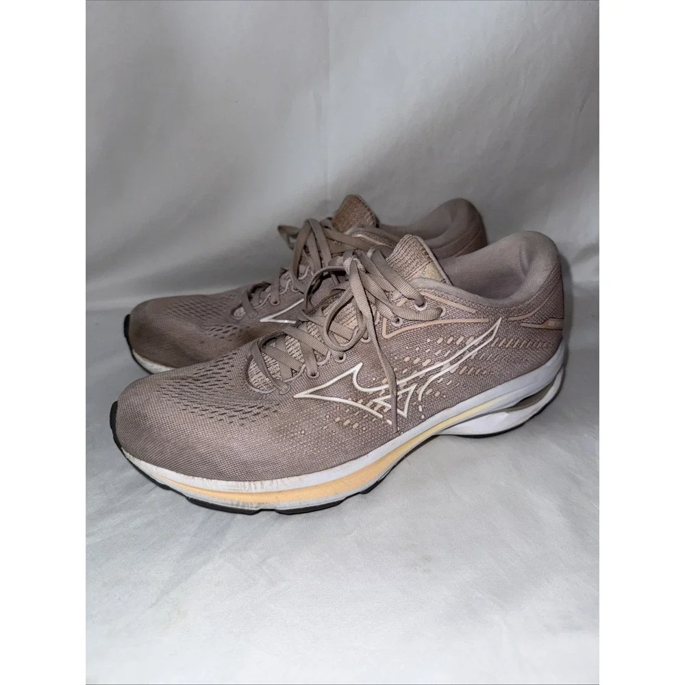 Mizuno Women's Wave Rider 25 Running Shoes, Pale Lilac/White, 9.5