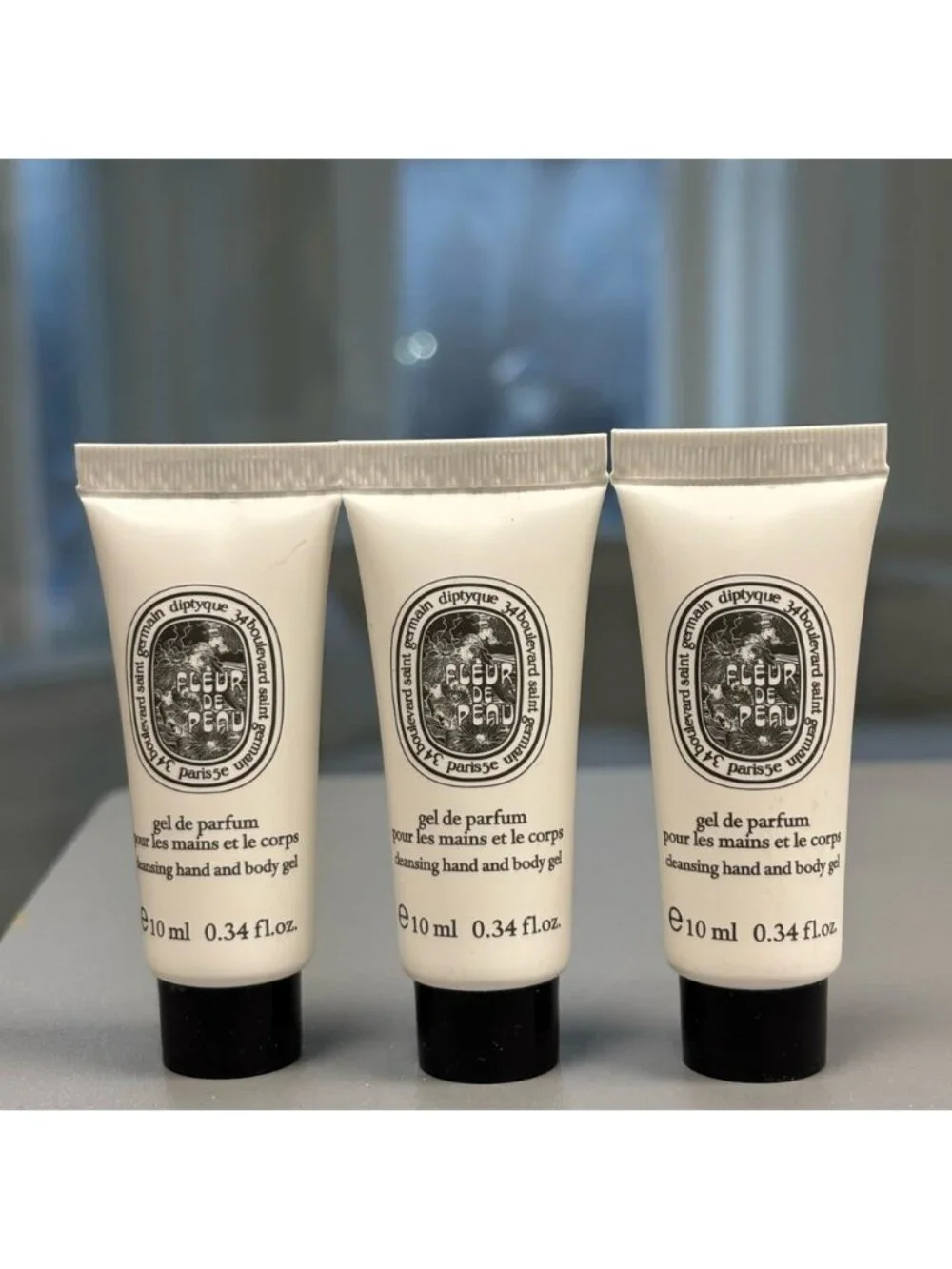Diptyque Fleur de Peau Perfumed Hand & Body Gel Minis | Set of 3