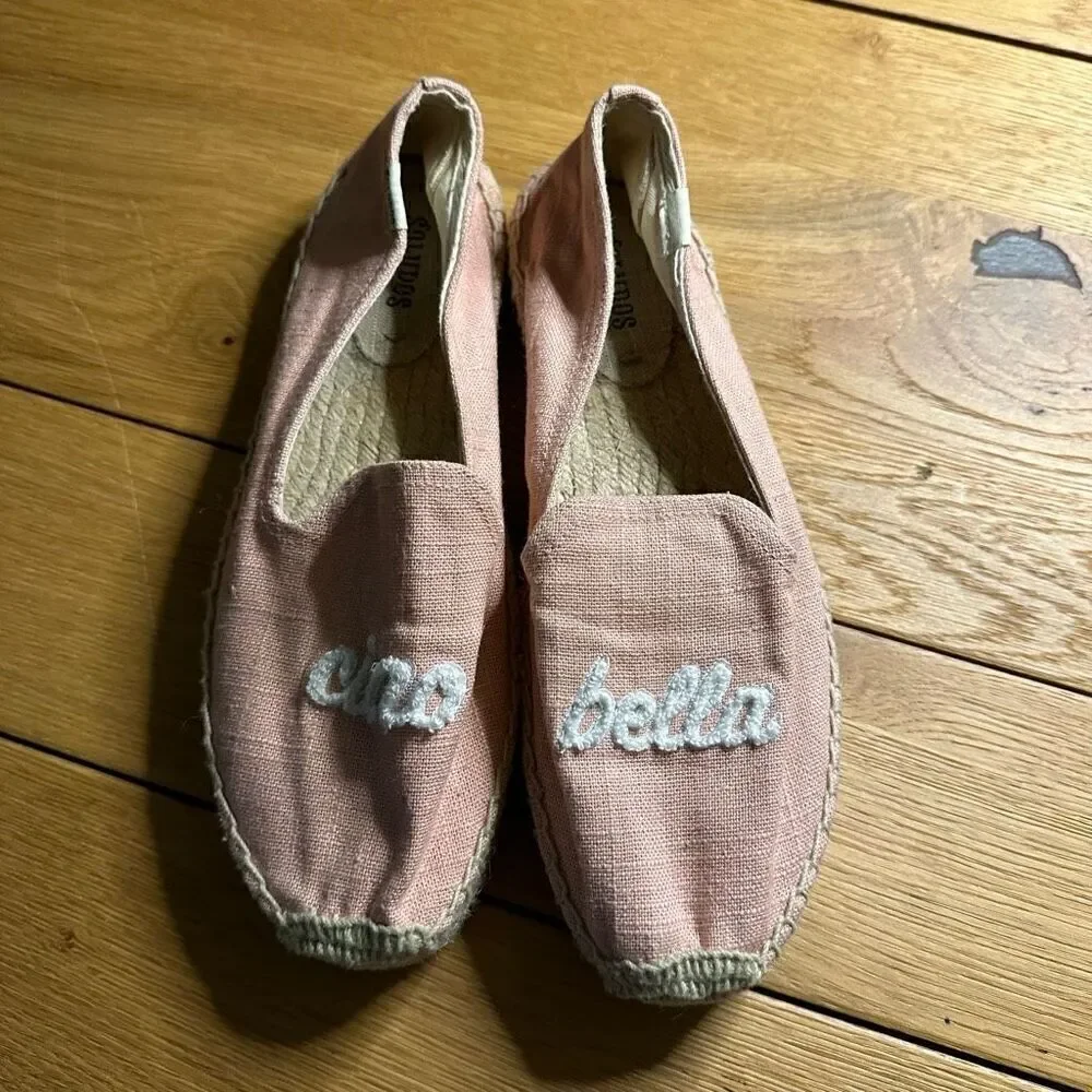 Soludos ciao bella espadrilles slip on pink