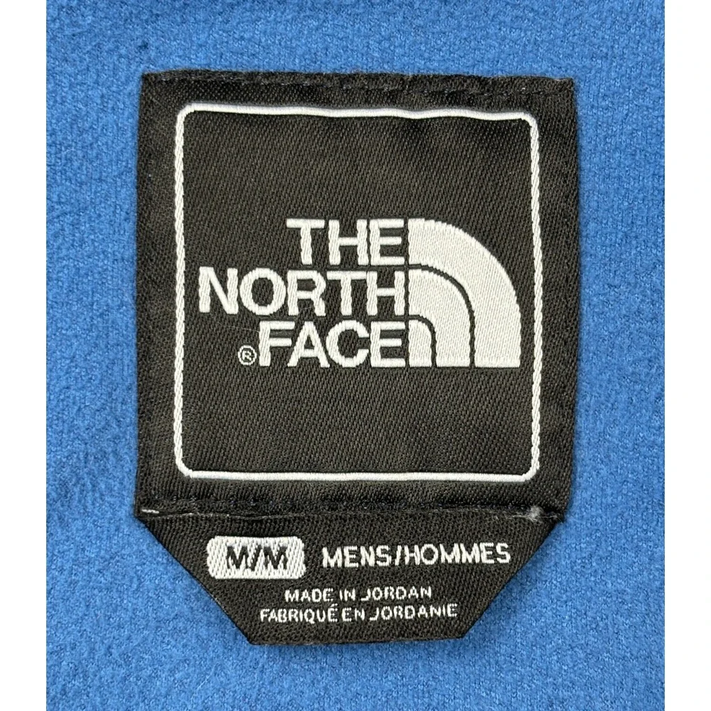 The North Face Apex Softshell Jacket Mens Medium Blue Gray Windwall Full Zip