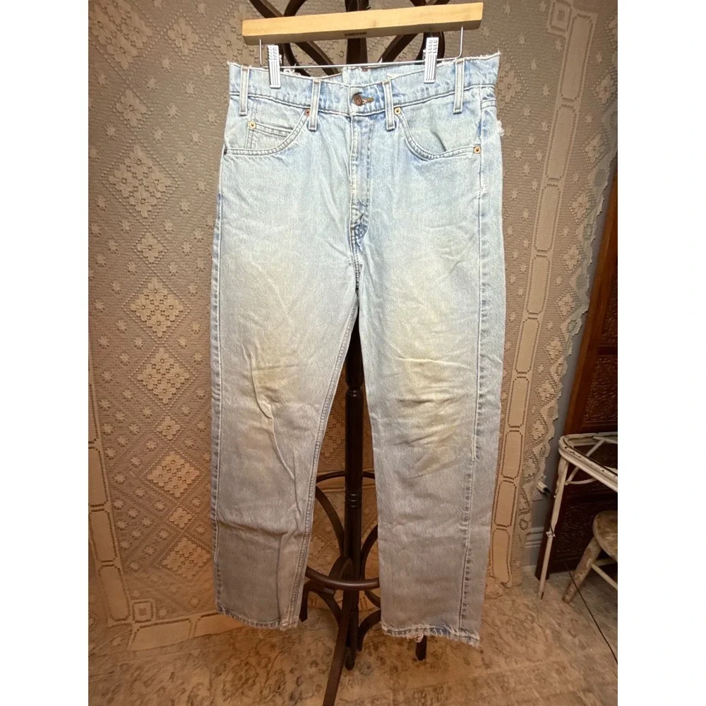 Vtg 1998 Levi's 505 Orange Tab Jeans | distressed/patina Straight Leg W33‎ x L30