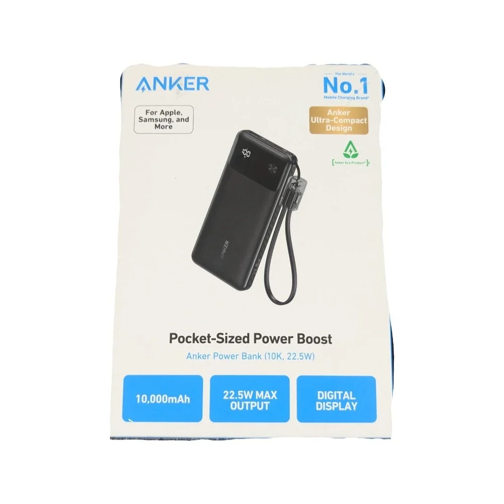 Pp2O Anker Pocket-size Power Boost Power Bank 10000mah 22.5W Max Digital Display