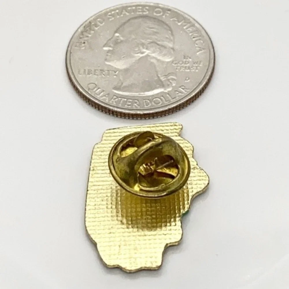 State of Illinois Chicago Peoria Springfield Pin Button Badge Lapel Pin Hat Pin‎