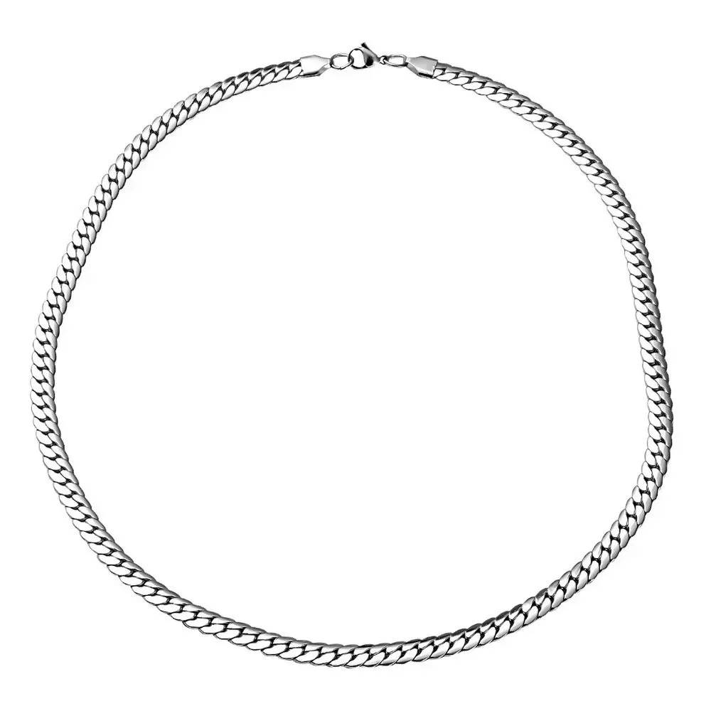 Herringbone Chain Necklace In 316 Stainless Steel 24