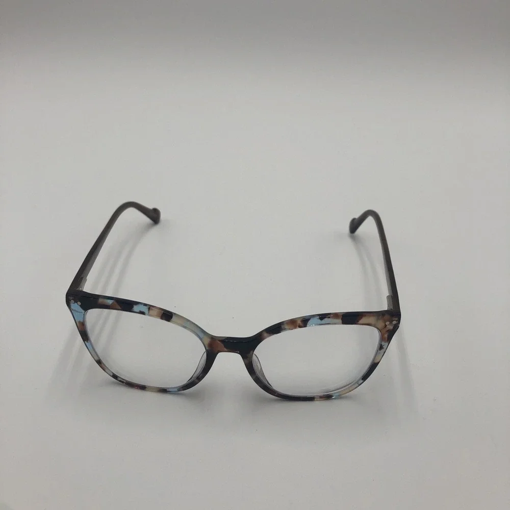 Womens Eyeglasses Frames Zenni 4427339 Optical Blue Brown‎ Tortoise Shell Preown