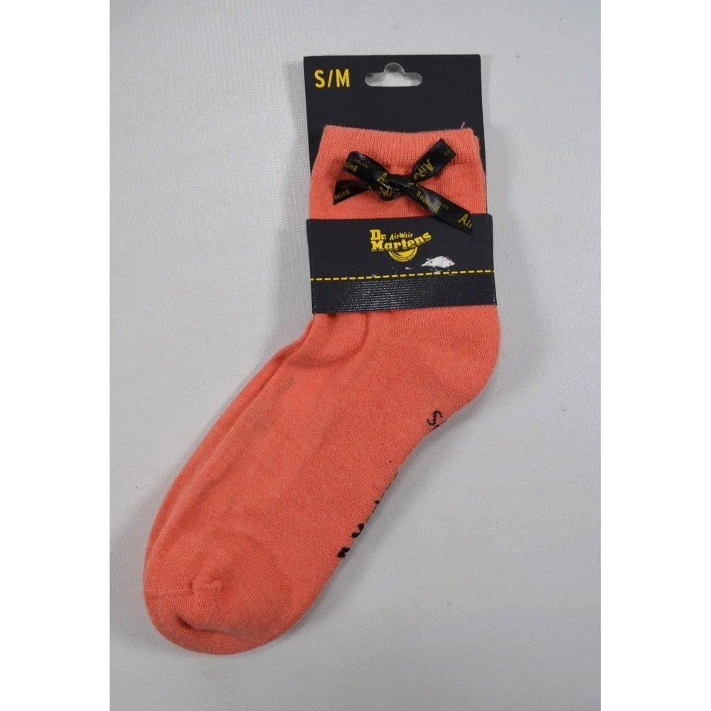 1 Pair Dr. Martens Airwar Womens S/M (3-8)  Coral‎ Pink Socks Cotton Blend