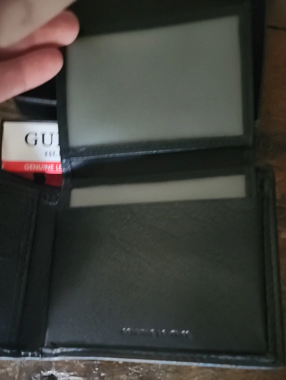 Guess sleek leather