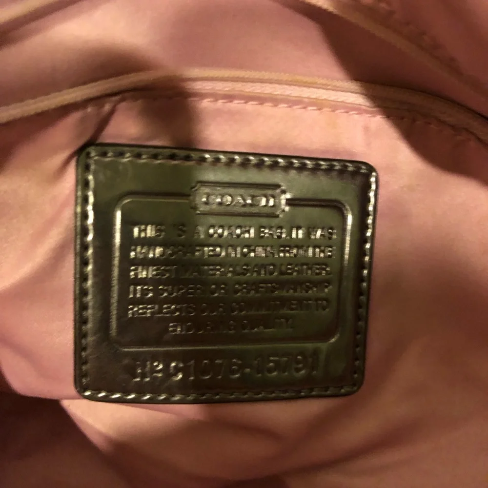 Coach purple patent