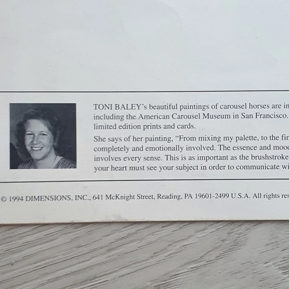 Dimensions Toni Baley Rose Carousel Cross Stitch‎ Pattern Leaflet 227 Vintage